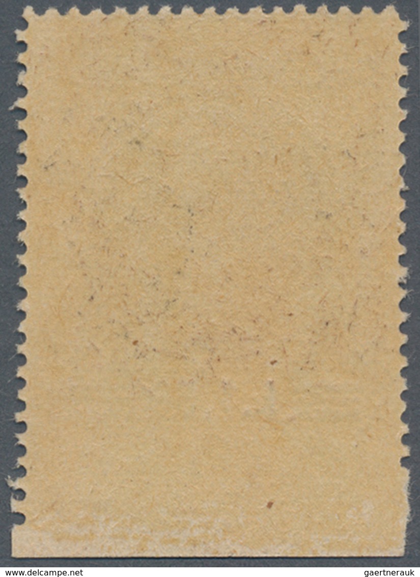 Vatikan: 1945, Pope Pius XII. 1l. Brown/black Surcharged ‚L. 1,50‘ IMPERFORATE At Bottom From Lower - Unused Stamps