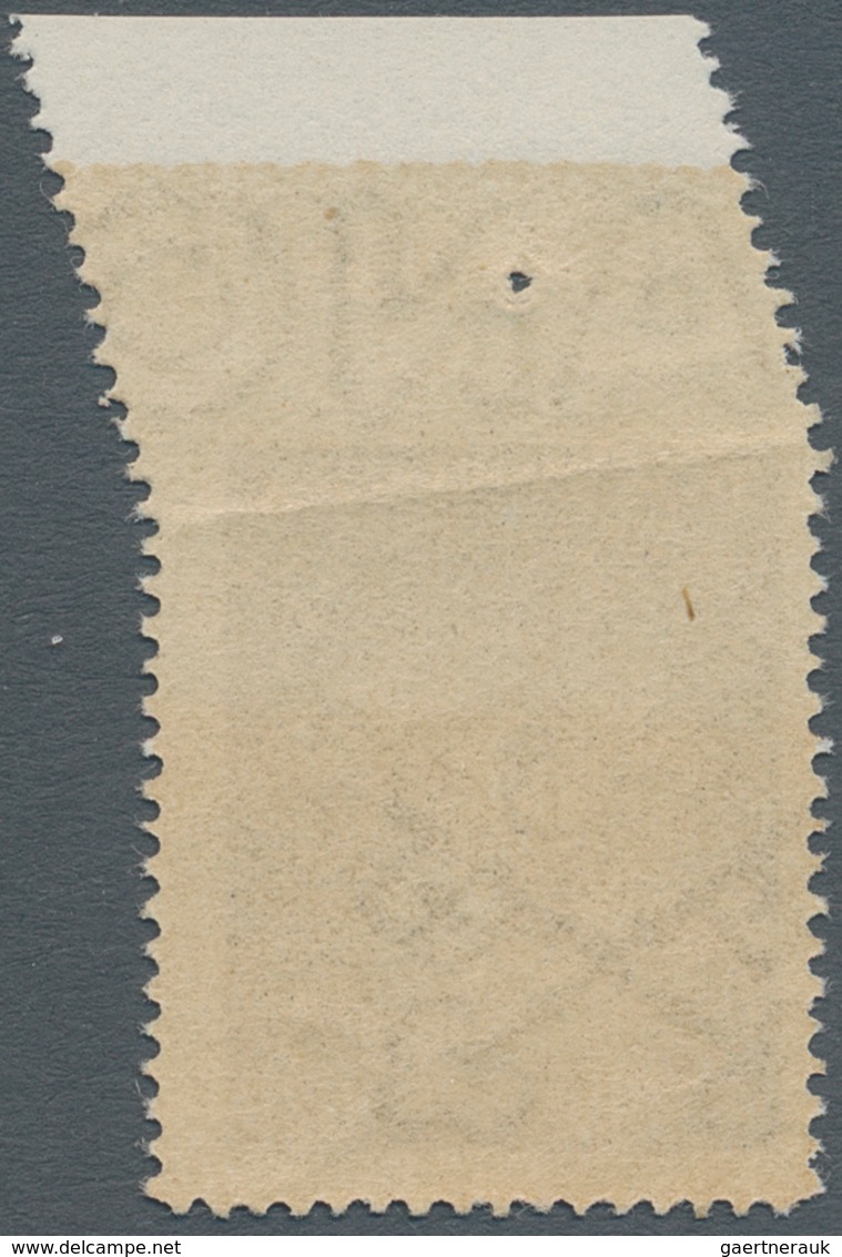 Vatikan: 1947, 4 L Brown Airmail Stamp With Horizontally IMPERFORATED Upper Margin, Caused By An Irr - Unused Stamps