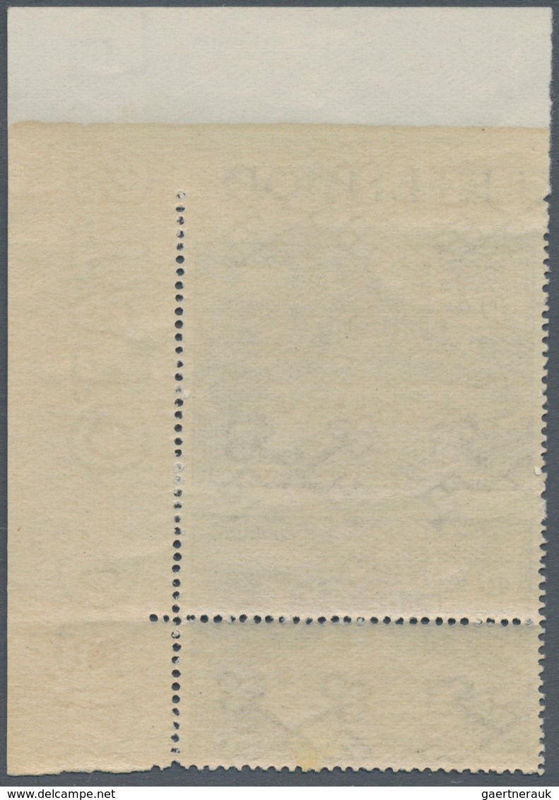 Vatikan: 1949, 40 L Slate Express Stamp "basilicas", Vertical Pair From Upper Right Corner, Upper St - Unused Stamps
