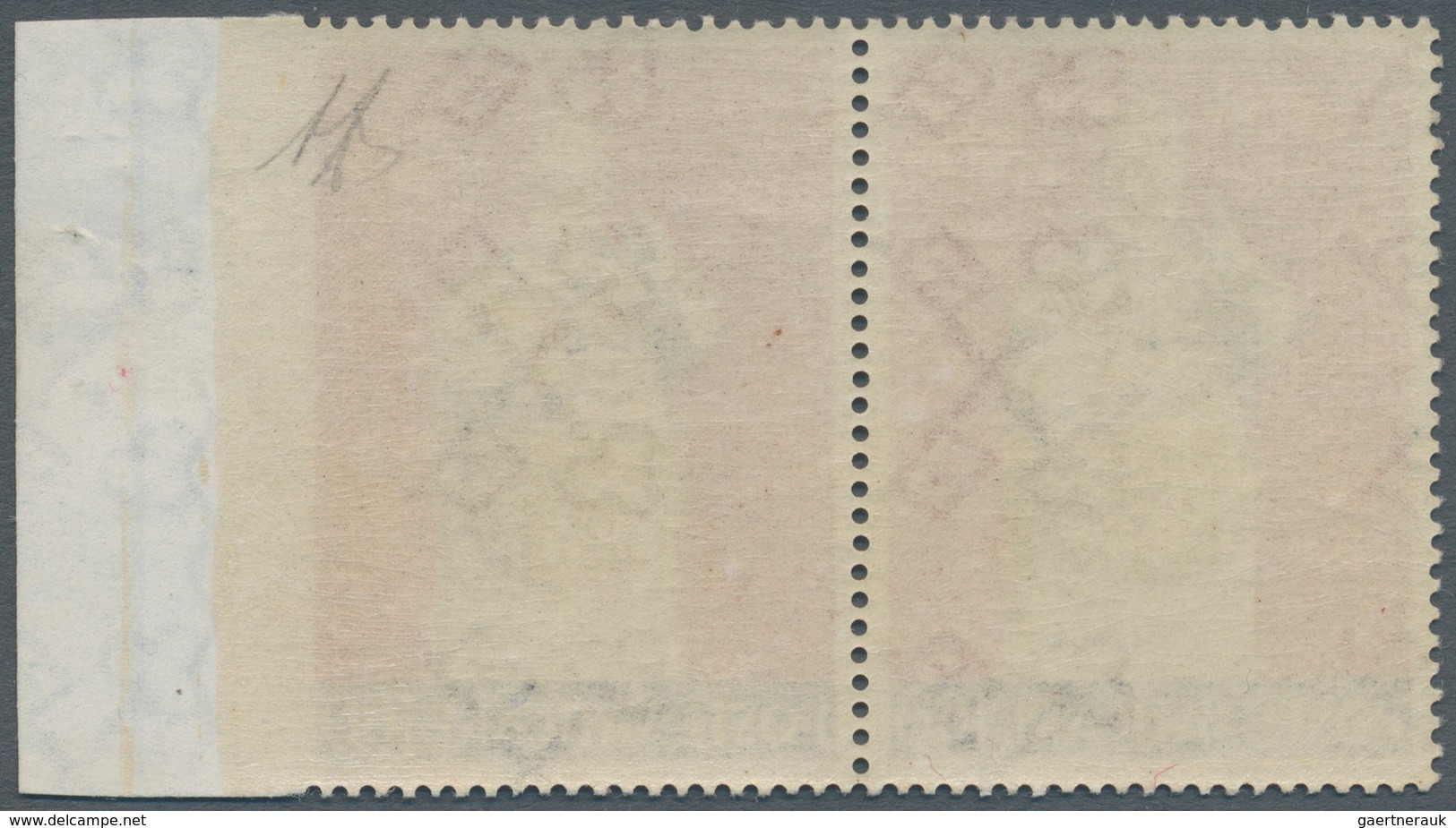 Vatikan: 1959, 60 L "coronation Of Pope Johannes XXIII.", Horizontal Pair With Imperforated Right Ma - Unused Stamps