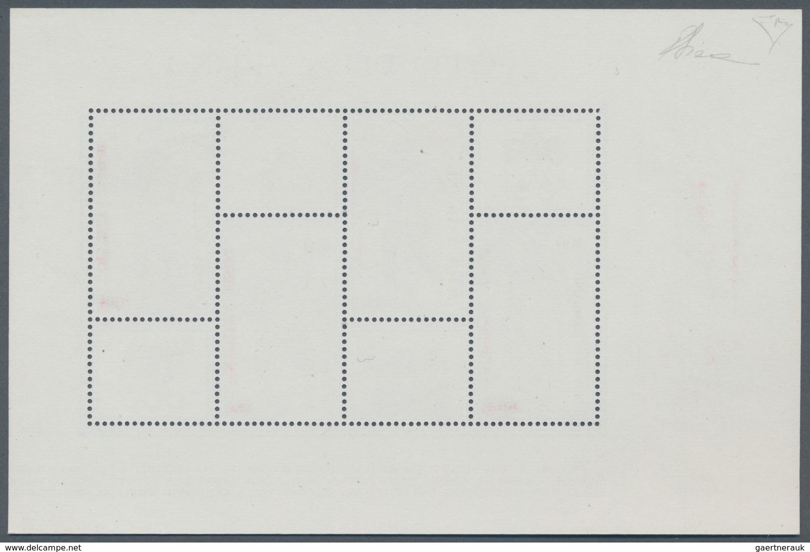 Vatikan: 1987, OLYMPHILEX '87, Souvenir Sheet, Complete Printing Set Strongly Shifted To The Right S - Unused Stamps