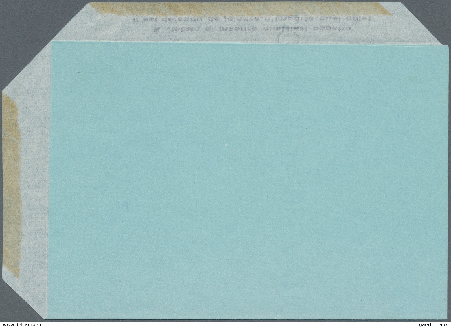 Vatikan - Ganzsachen: 1952, Airletter L. 80 "AEROGRAMMA" Blue, Unused, Two Varieties: (1) Missing In - Entiers Postaux
