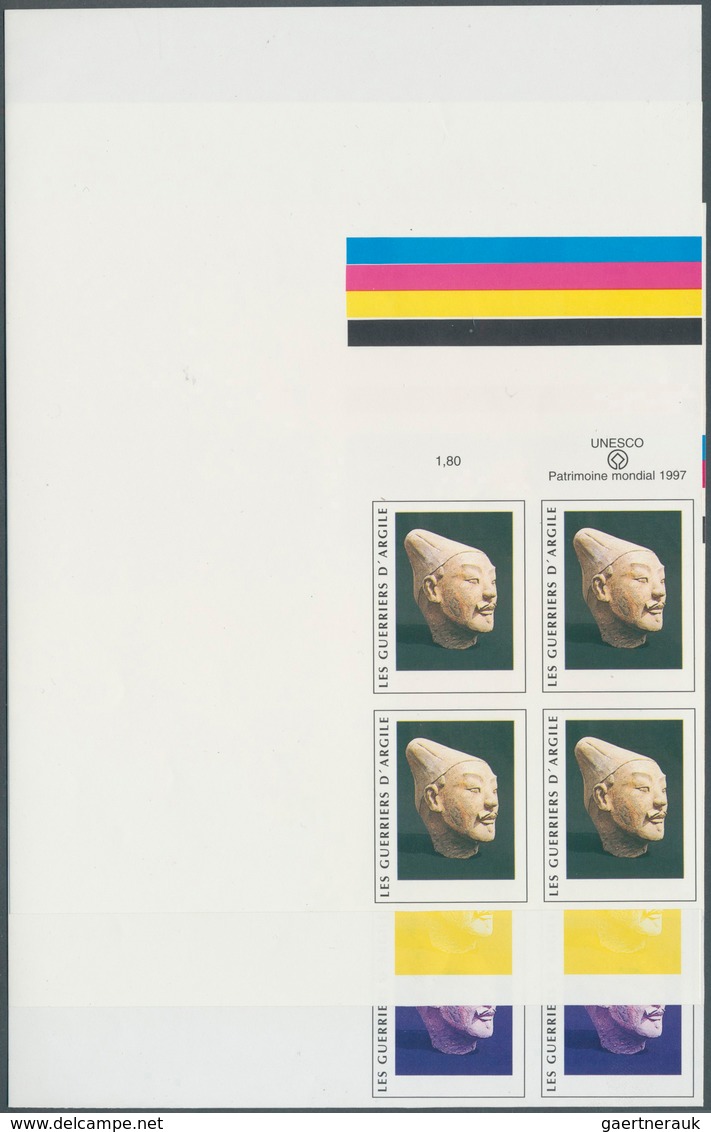 Vereinte Nationen - Genf: 1997, UNO Geneva. Imperforate Progressive Proof (10 Phases) In Corner Bloc - Other & Unclassified