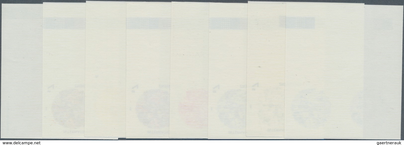 Vereinte Nationen - Wien: 1984. Progressive Proof (8 Phases), Viz Color Separations, In Vertical Mar - Unused Stamps