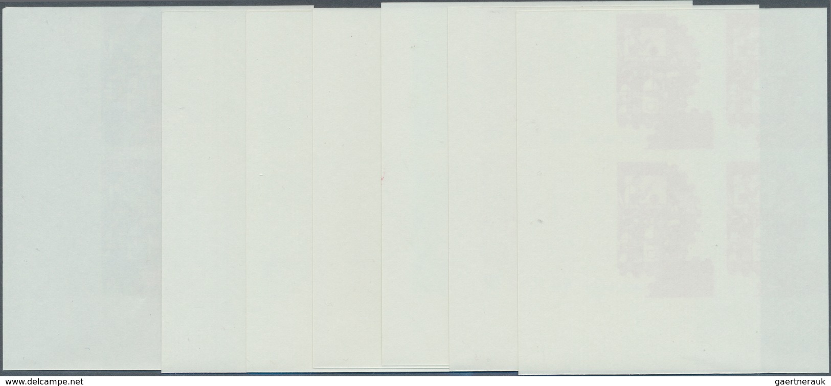 Vereinte Nationen - Wien: 1989. Progressive Proof (7 Phases), Viz Color Separations, In Corner Block - Neufs