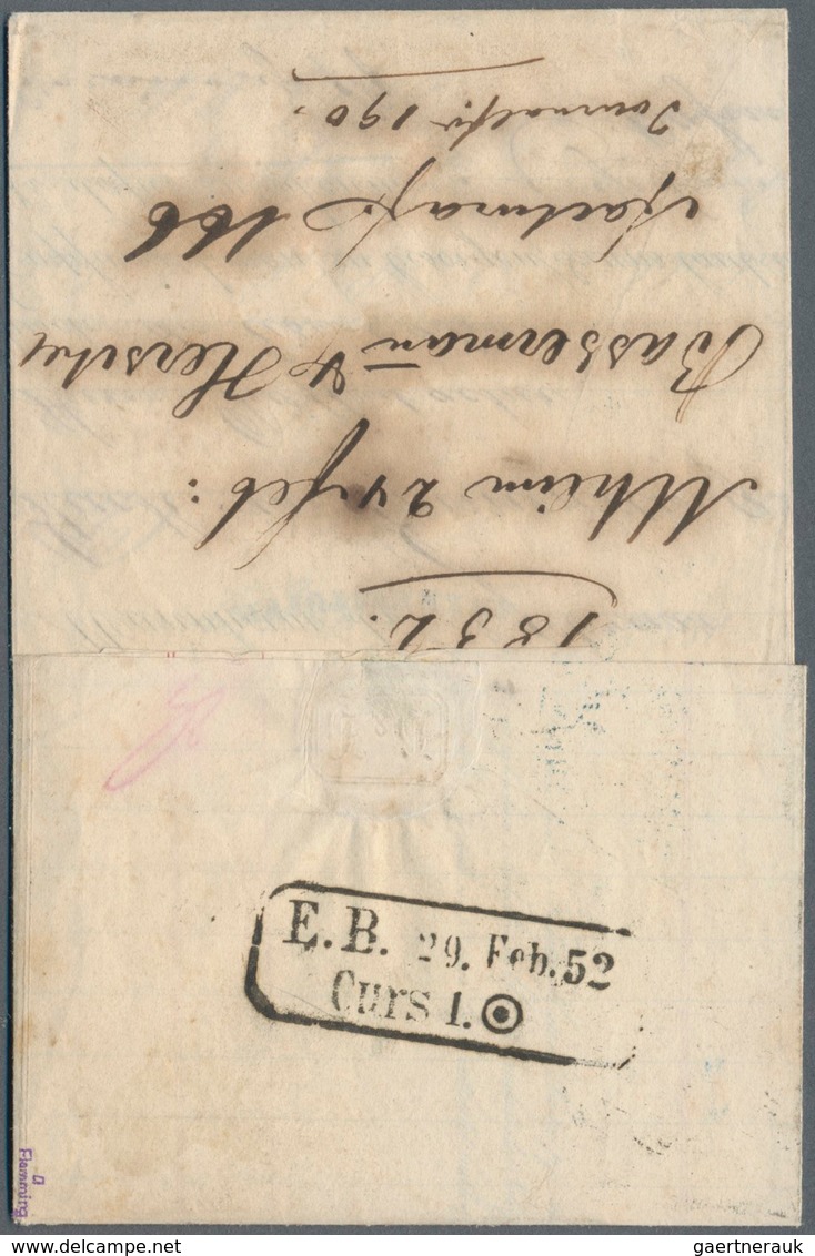 Baden - Marken Und Briefe: 1851, Ziffern 9 Kr. Schwarz Auf Altrosa, Dünnes Papier (1.Auflage) Auf Br - Sonstige & Ohne Zuordnung