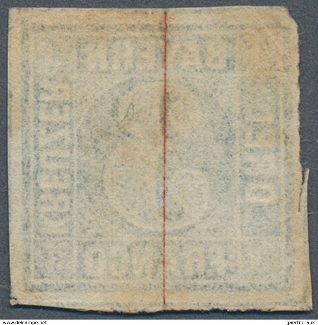 Bayern - Marken Und Briefe: 1849, 3 Kreuzer Blau Platte I Ungebraucht Ohne Gummi, Die Marke Ist Voll - Autres & Non Classés