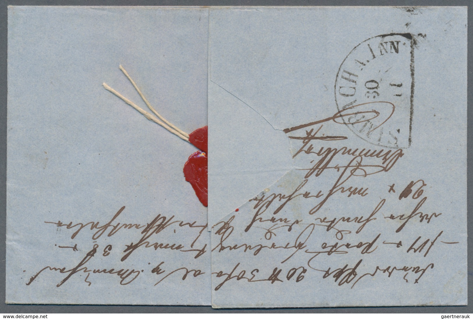 Bayern - Marken Und Briefe: 1853, 6 Kr. Braun, Type II, Platte 1, Farbfrisches Waagerechtes Paar, Al - Autres & Non Classés