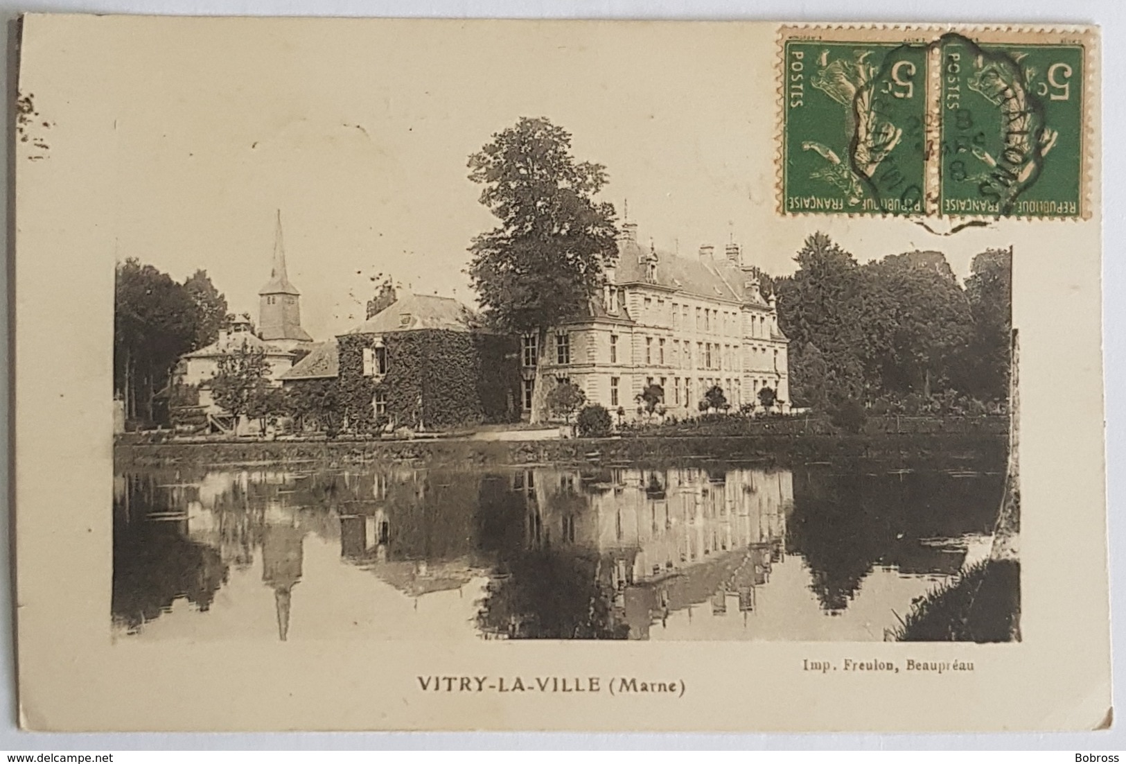 51 France, Vitry La Ville, Circulee En 1918 - Vitry-la-Ville