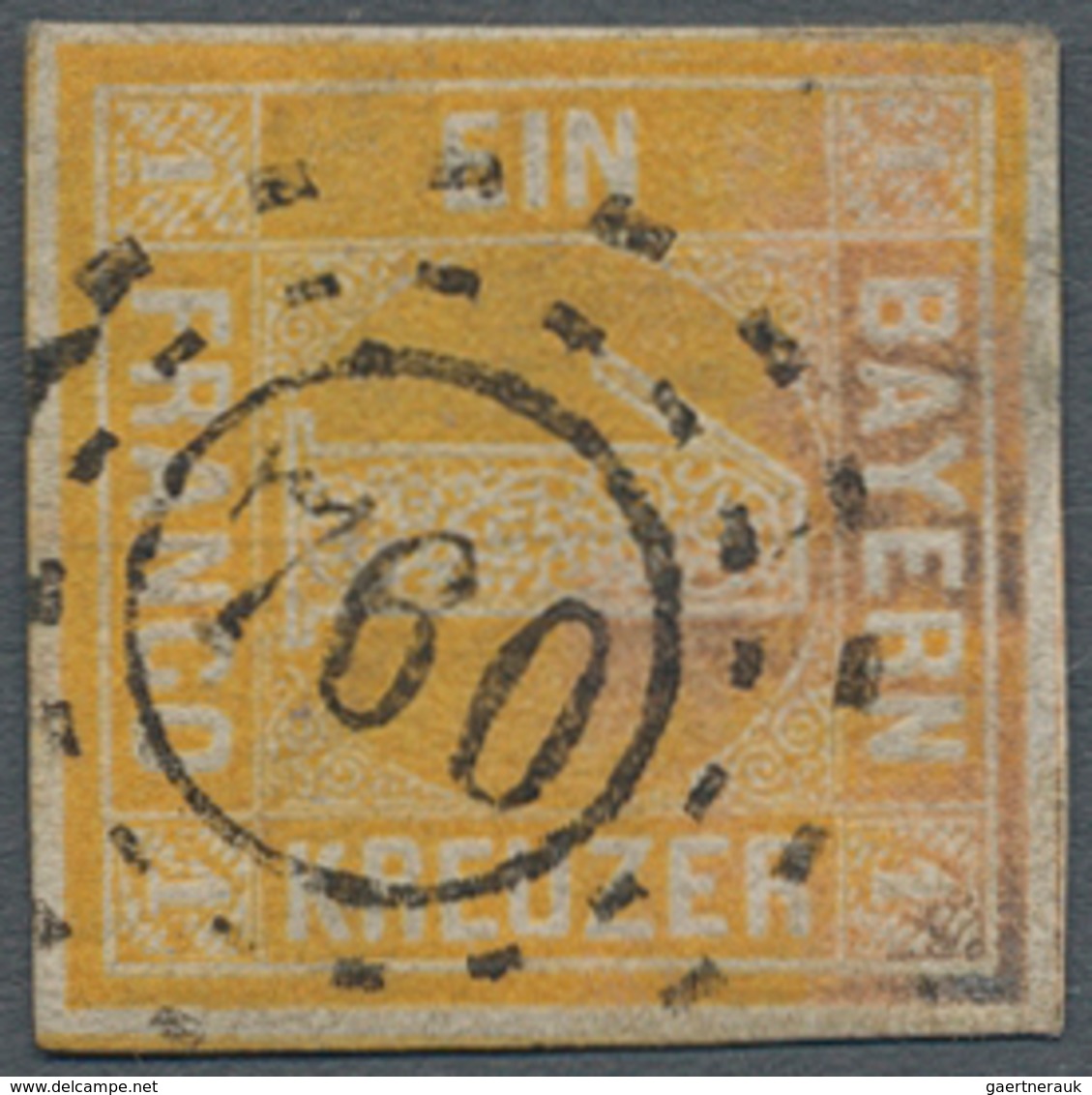 Bayern - Besonderheiten: 1862 (ca.), - "760" REINHEIM, Klarer Abschlag Des OMR Auf Bayern "1 Kr. Gel - Autres & Non Classés