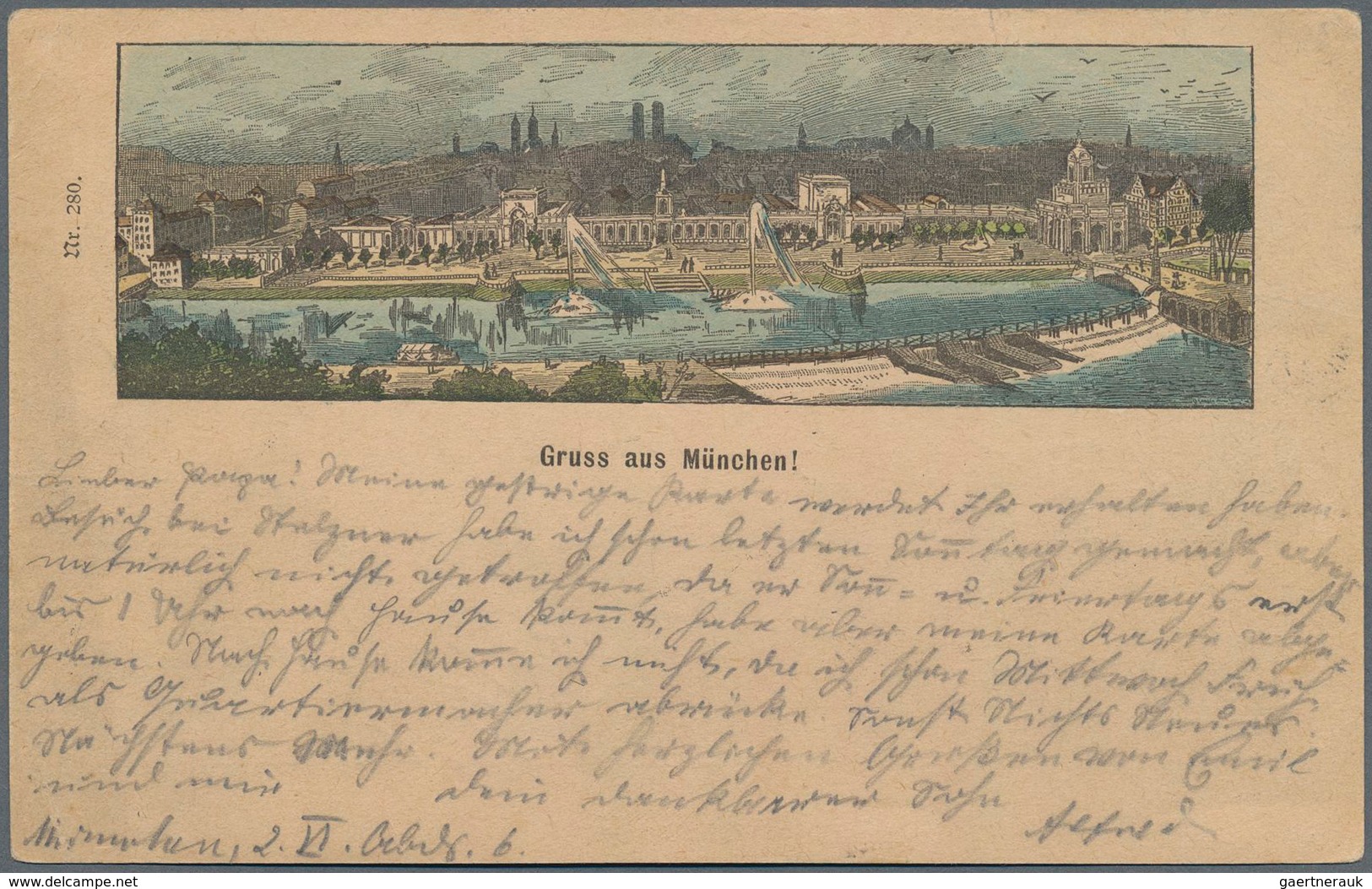 Bayern - Besonderheiten: 1888, Sehr Seltener Sonderstempel "MÜNCHEN KUNSTGEWERBEAUST. 2 Jun 88" Auf - Autres & Non Classés