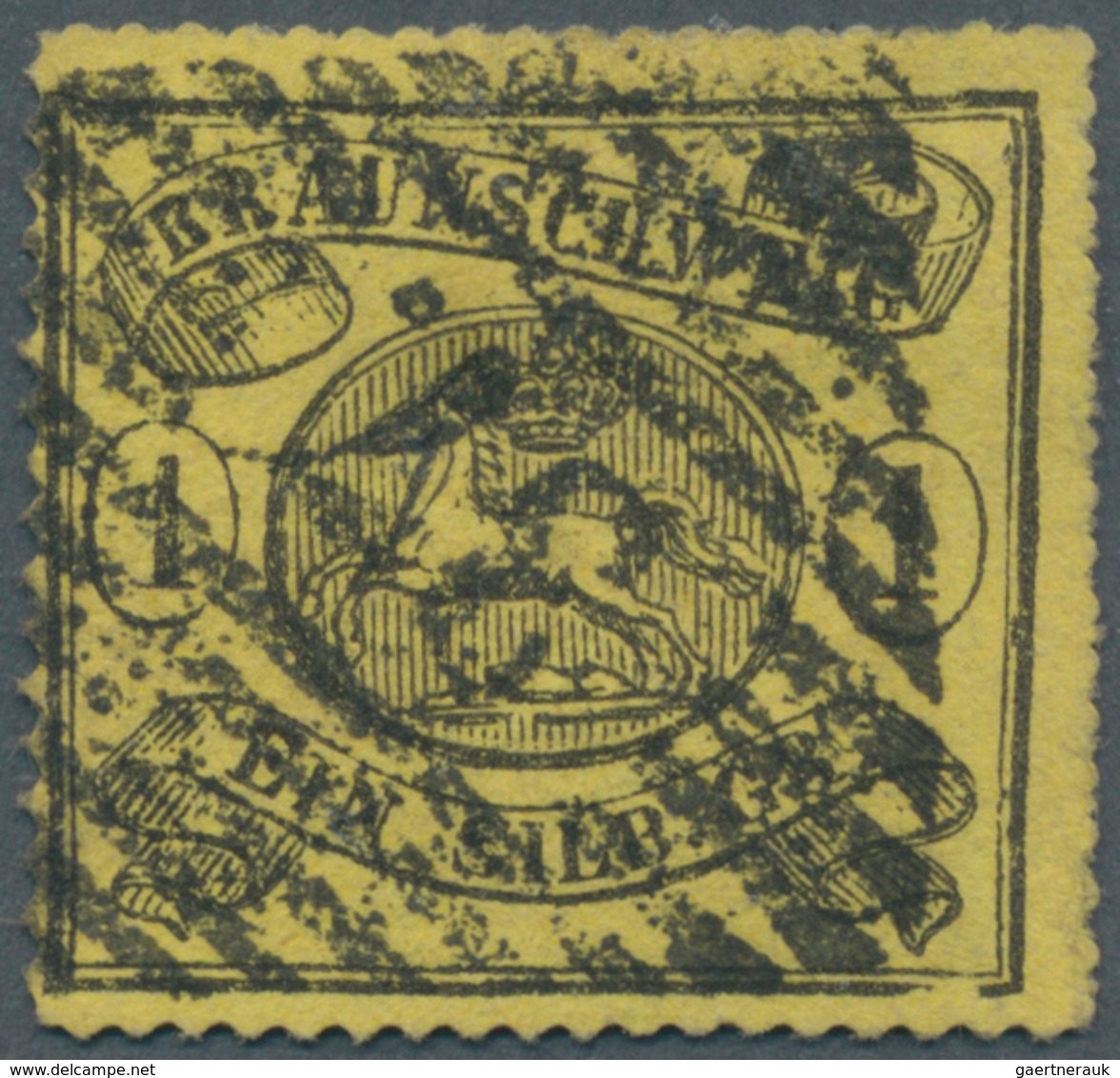 Braunschweig - Marken Und Briefe: 1864, 1 Sgr Mit Bogenförmigem Versuchsdruchstich (Mi.Nr. 11B) Klar - Brunswick