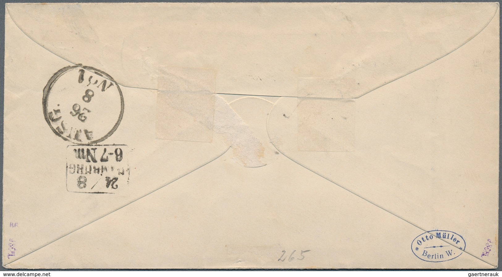 Helgoland - Marken Und Briefe: 1869, 2 Schilling Lilakarmin/grasgrün Type I, 1 S Rosakarmin/dunkelgr - Héligoland