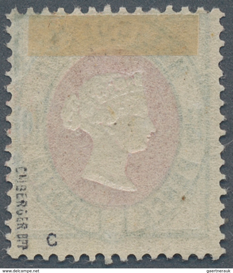 Helgoland - Marken Und Briefe: 1875, 10 Pf./1 ½ P, SELTENE FARBE Bläulichgrün/rötlichkarmin Ungebrau - Héligoland