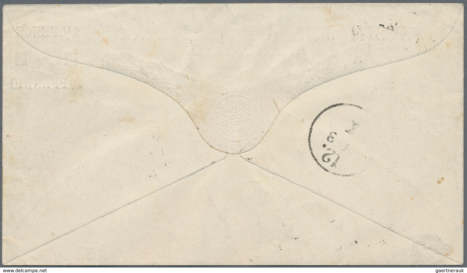 Helgoland - Ganzsachen: 1879, GA-Umschlag Mit Aufdruck "2½ PENCE 10 PFENNIG" Auf 1½ P / 10 Pf Gelauf - Héligoland