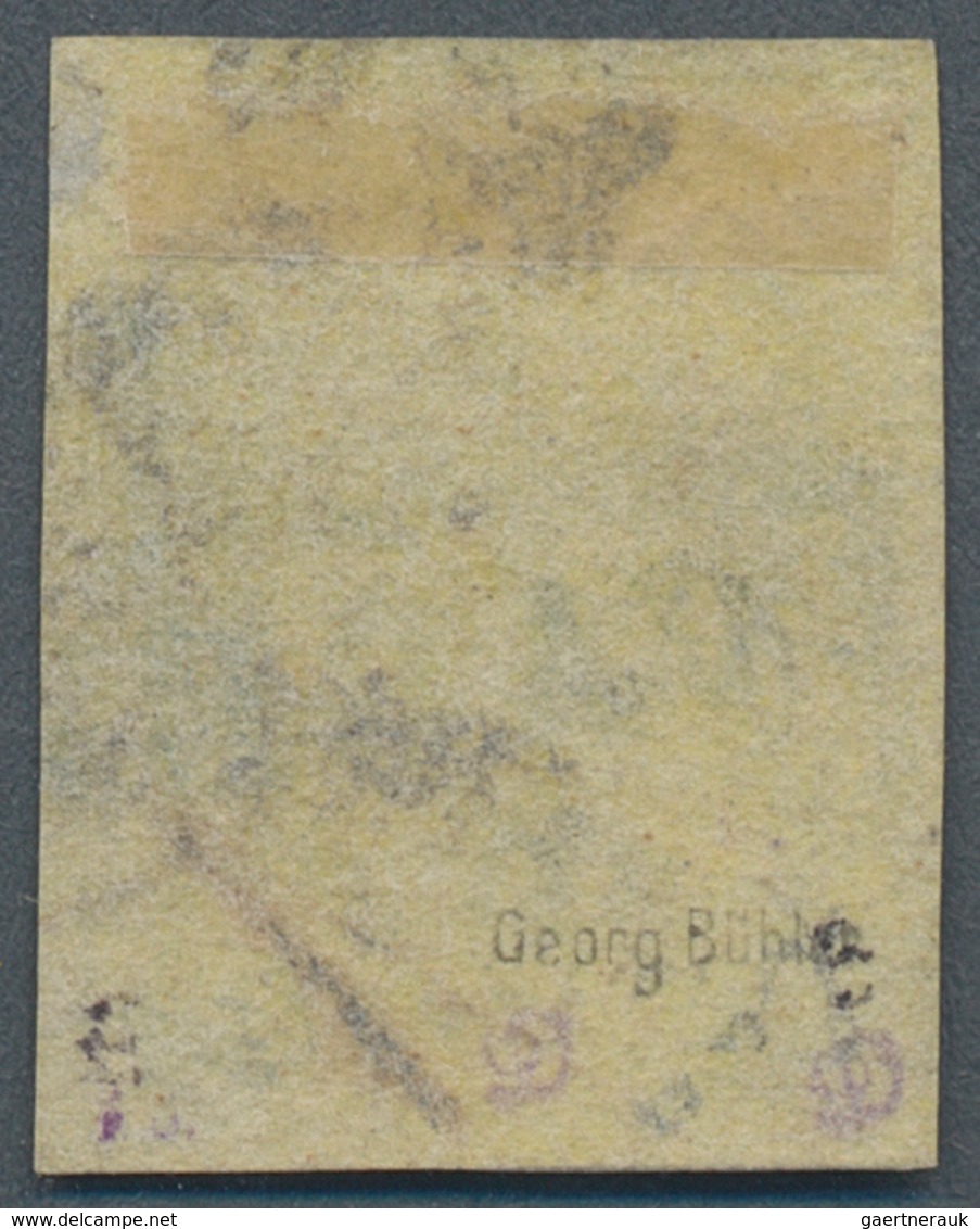Oldenburg - Marken Und Briefe: 1859, 3 Groschen Schwarz Auf Gelb Allseits Vollrandig Mit Teil-Ra1 VA - Oldenbourg