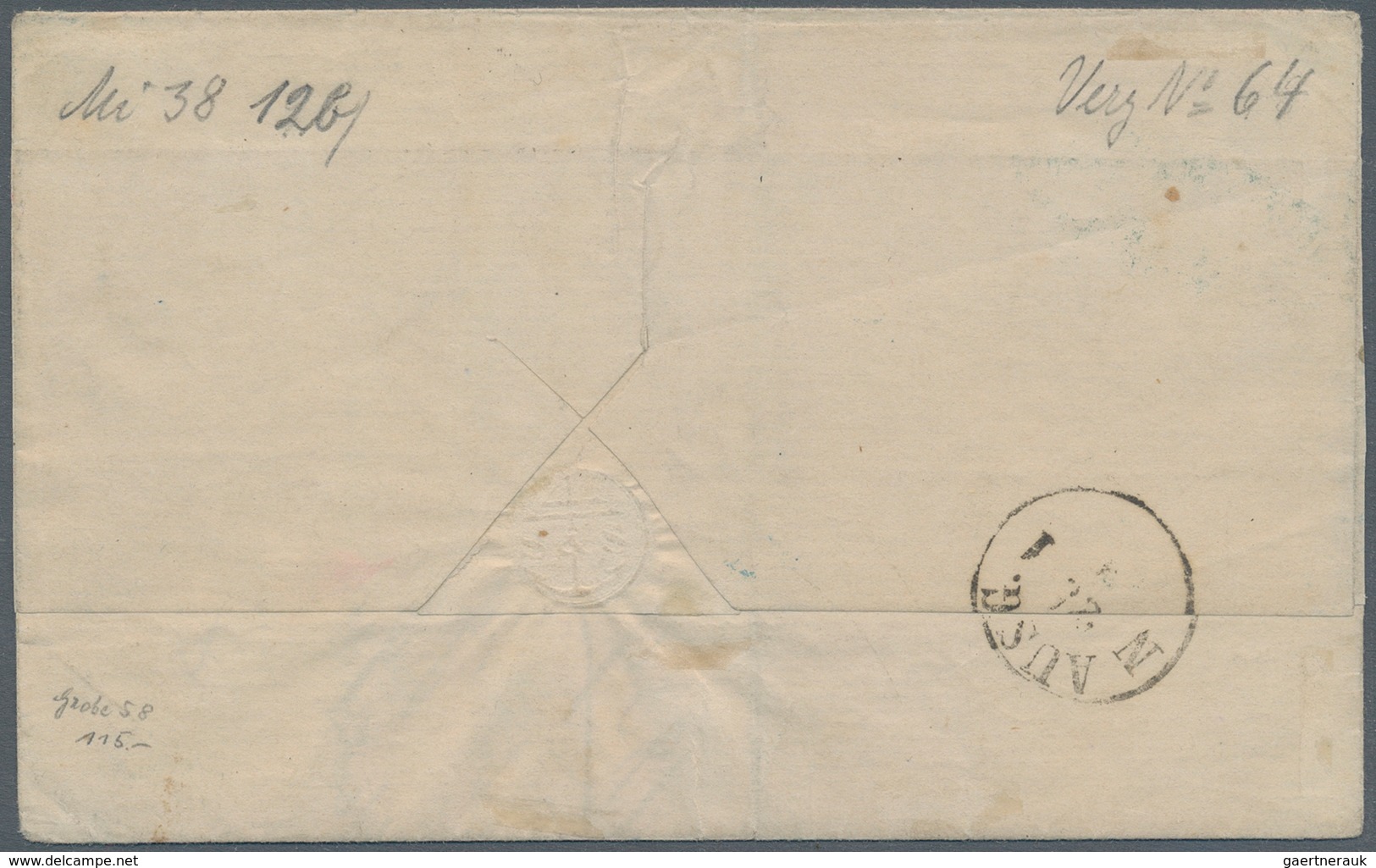 Preußen - Marken Und Briefe: 1858, Friedrich Wilhelm 3 Sgr. In B-Farbe Gelb Mit NUMMERN-STEMPEL "573 - Other & Unclassified