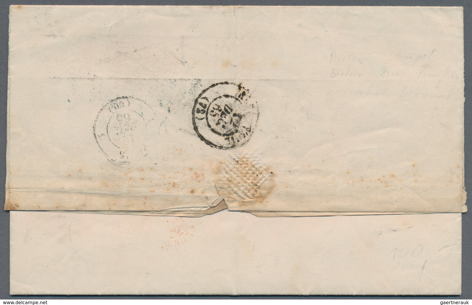 Preußen - Marken Und Briefe: 1863/1865, Zwei Briefhüllen Mit Attraktiven Frankaturen: 6 Pfg. Orange, - Other & Unclassified