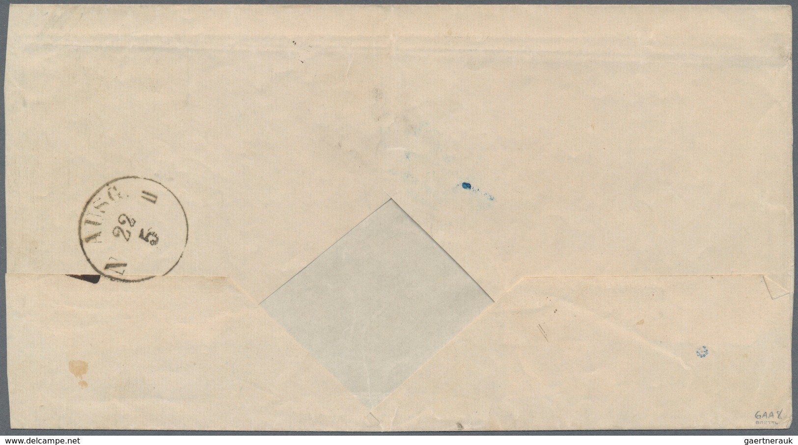Preußen - Ganzsachenausschnitte: 1853, Ganzsachen-Ausschnitt 1 Sgr. Mit Links Oben Grauem Überdruck - Other & Unclassified