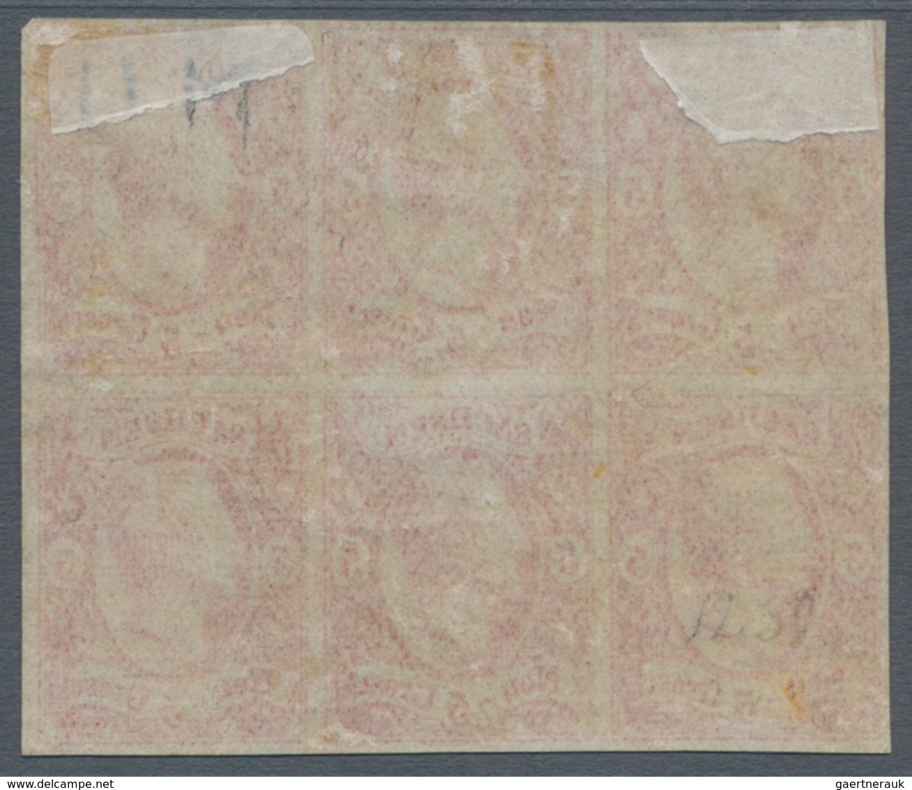 Sachsen - Marken Und Briefe: 1855, König Johann 5 Ngr. Ziegelrot, Glasiges Papier Im Ungebrauchten S - Saxony