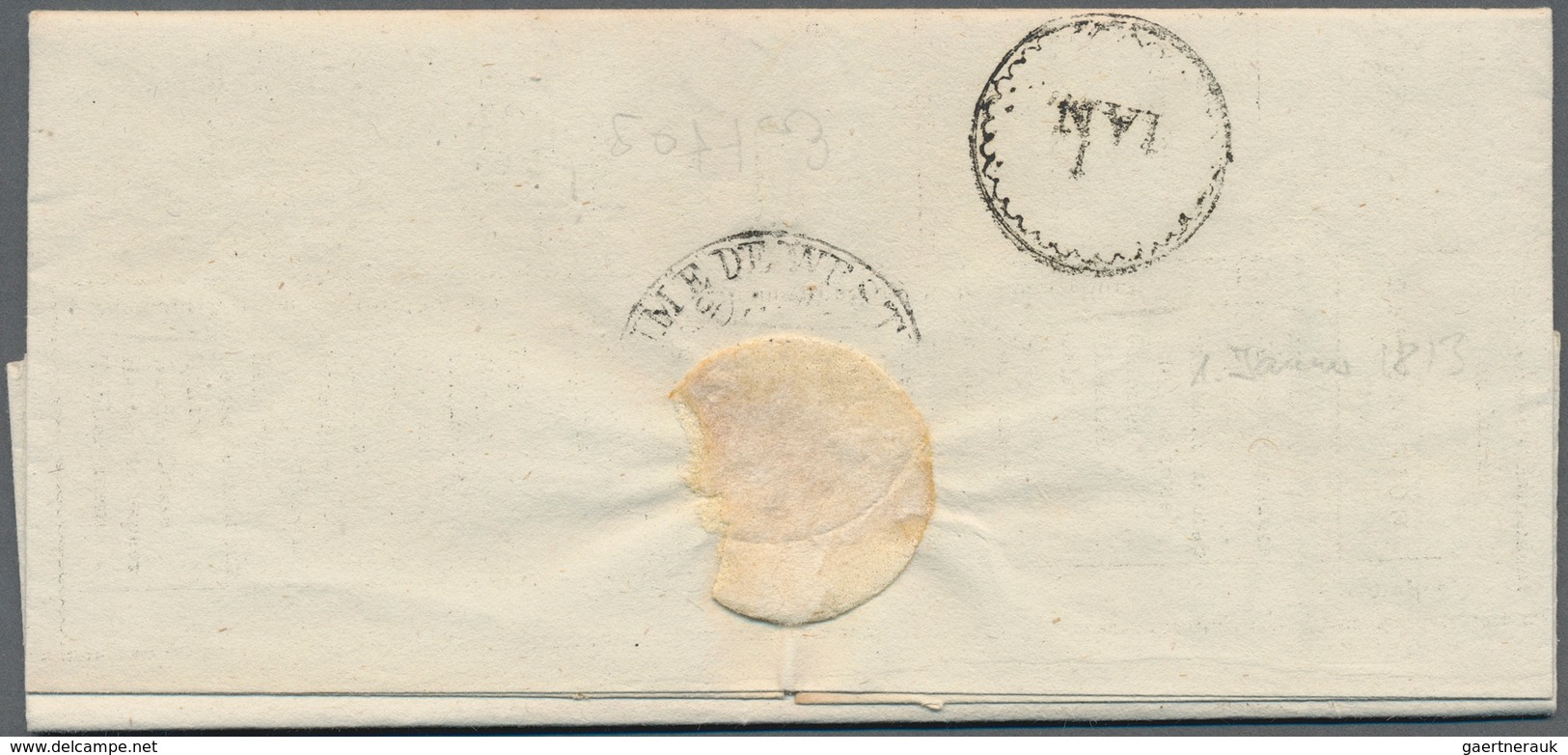 Thurn & Taxis - Vorphilatelie: 1812, Kabinettbrief Mit Gedrucktem Briefbogen "General Direction Der - Prephilately