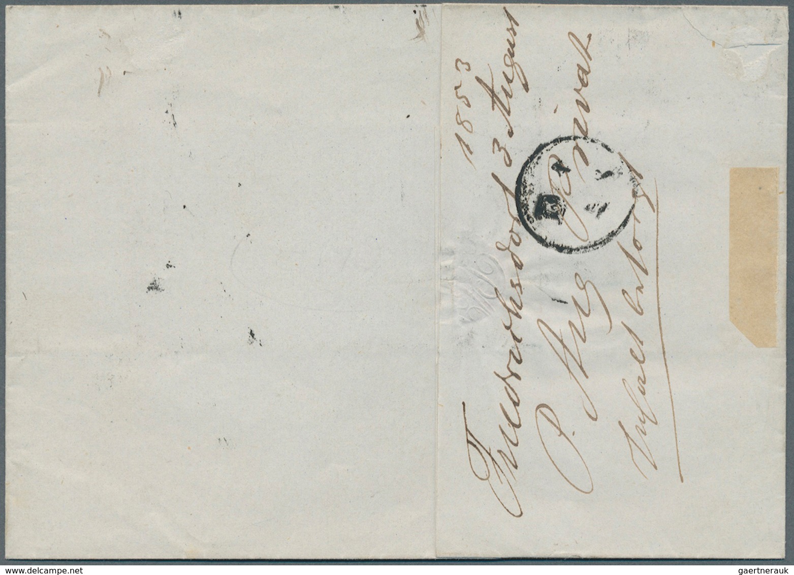Thurn & Taxis - Marken Und Briefe: 1853, 1 Kr. Schwarz/graugrün Im Vollrandigen Luxus-Paar Auf Schön - Autres & Non Classés