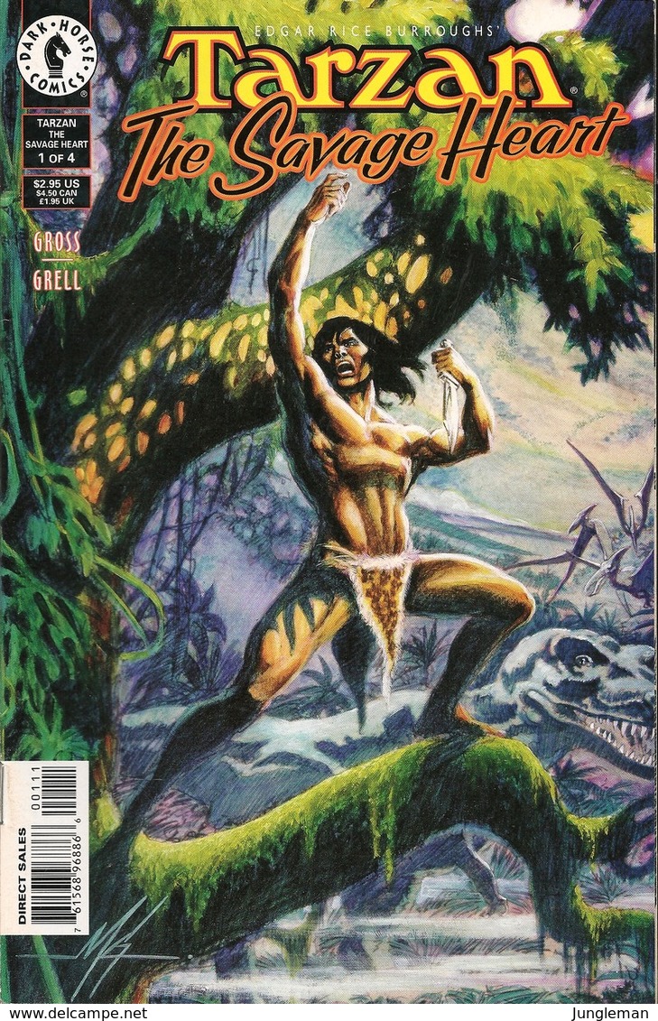 Tarzan - The Savage Heart - #1 2 3 4 - Full Series - Dark Horse Comics - In English - Mike Grell & Chris Schenck - 1999 - Autres Éditeurs