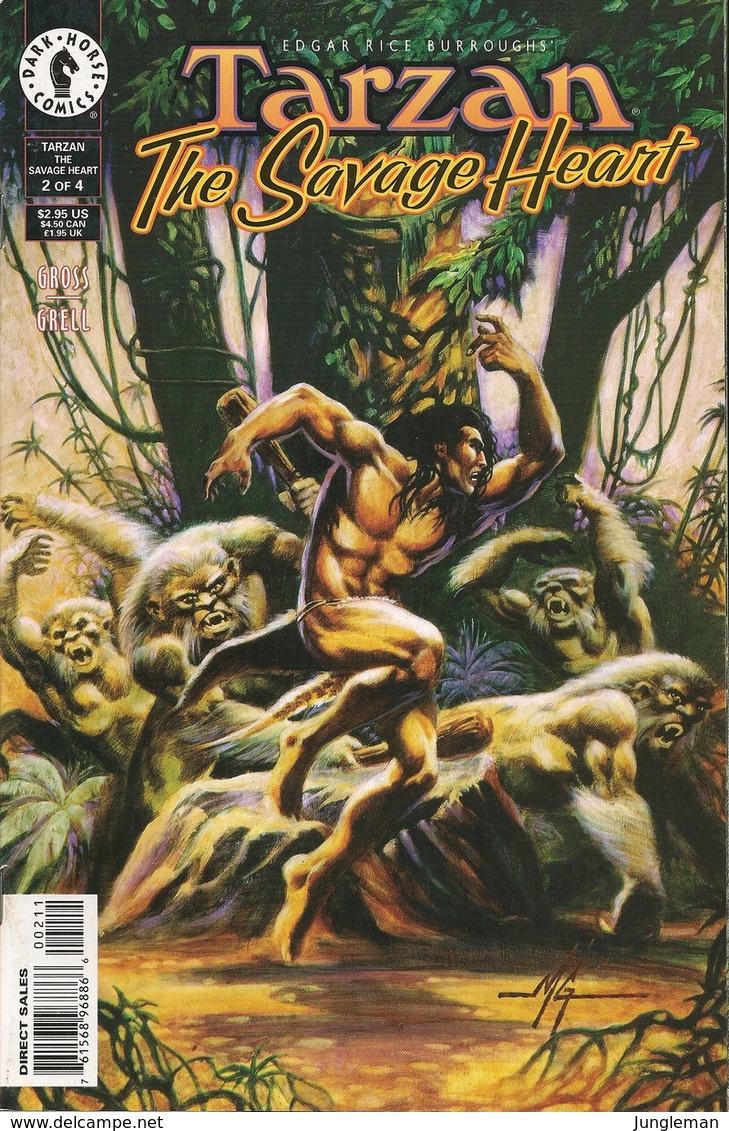 Tarzan - The Savage Heart - #1 2 3 4 - Full Series - Dark Horse Comics - In English - Mike Grell & Chris Schenck - 1999 - Other Publishers