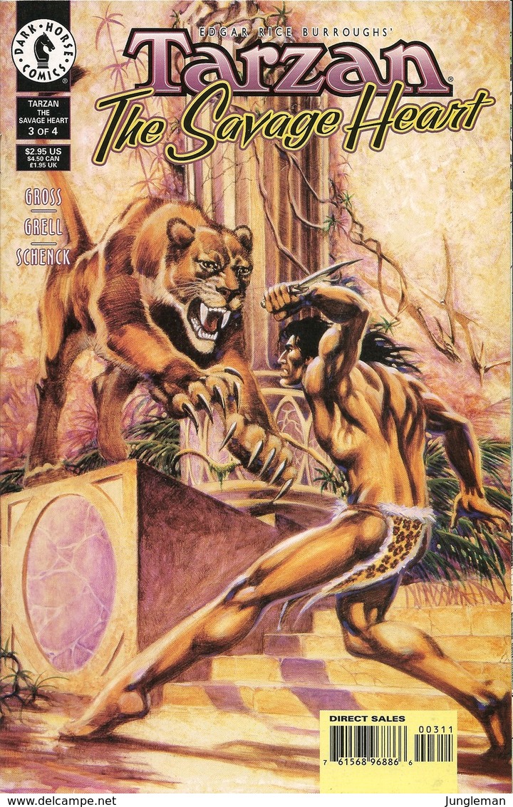 Tarzan - The Savage Heart - #1 2 3 4 - Full Series - Dark Horse Comics - In English - Mike Grell & Chris Schenck - 1999 - Other Publishers