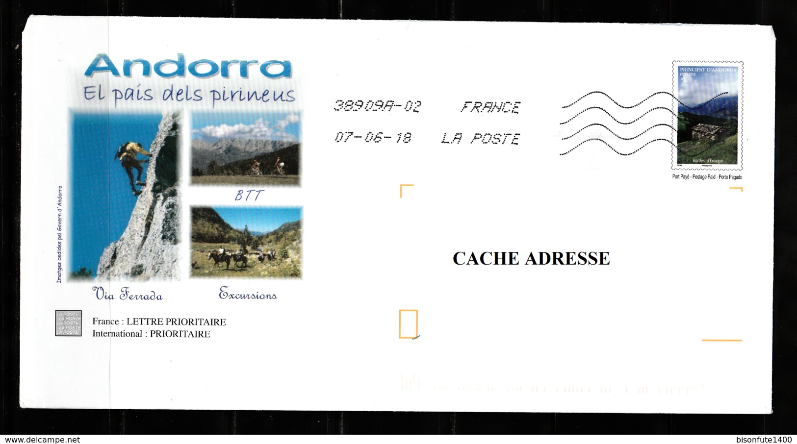 Andorre Français : Prêt-à-poster. - Cartas & Documentos