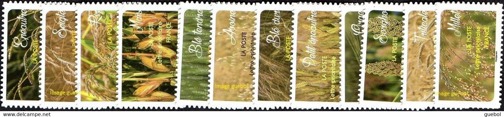 France Autoadhésif ** N° 1442 à 1453 - Les Céréales - Unused Stamps