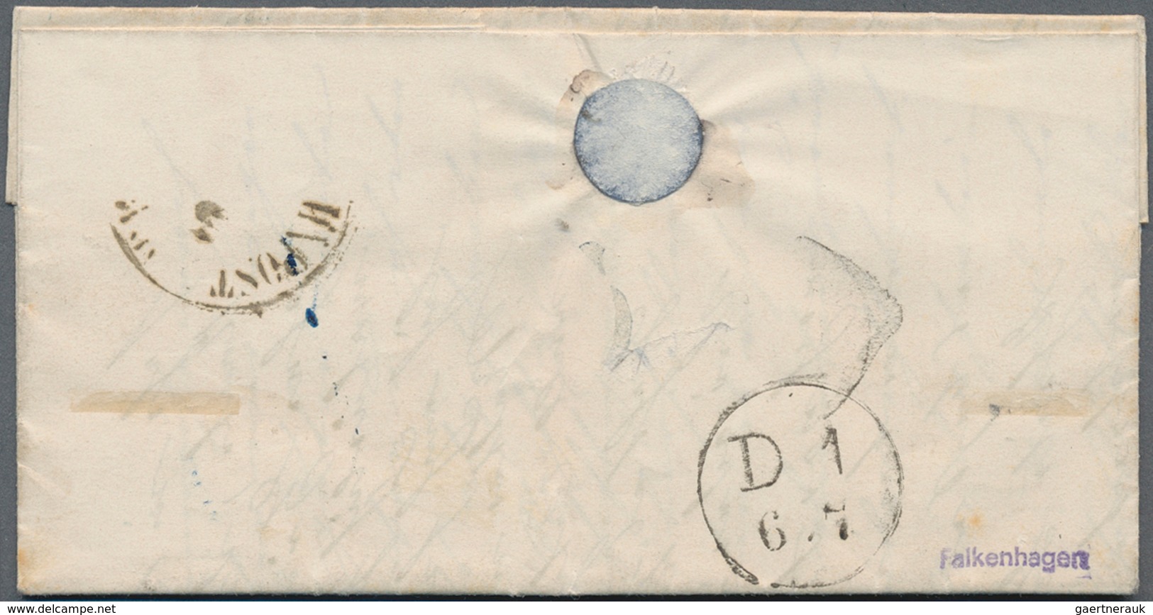 Thurn & Taxis - Postablagestempel: OPPENHEIM-NIERSTEIN, K1 Blau, Zwei Zentrierte Abschläge Auf 1 Kr. - Other & Unclassified