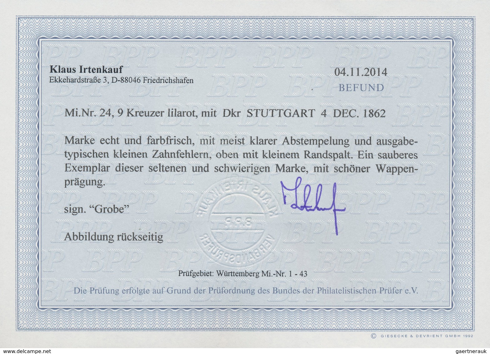 Württemberg - Marken Und Briefe: 1863, Wappen 18 Kr. Gelborange Weit Gezähnt Mit K2 "HEILBRONN ..0 J - Other & Unclassified