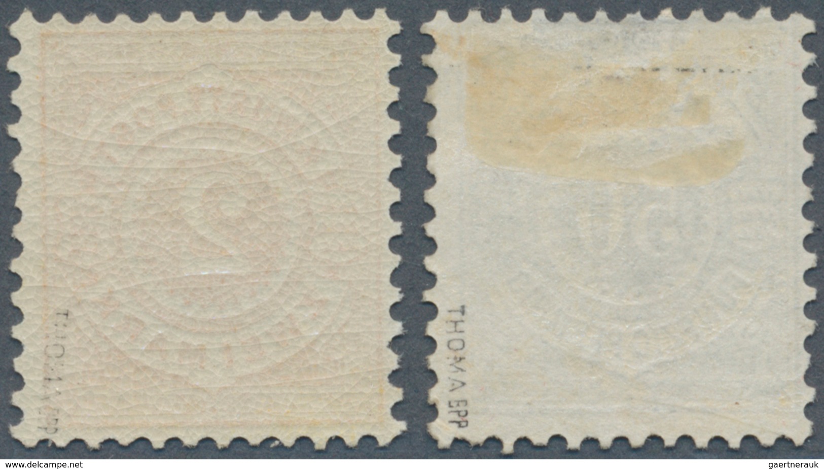 Württemberg - Marken Und Briefe: 1875 Freimarke 50 Pf Gelbgrau Und 2 Mark Dunkelgelborange, Ungebrau - Other & Unclassified