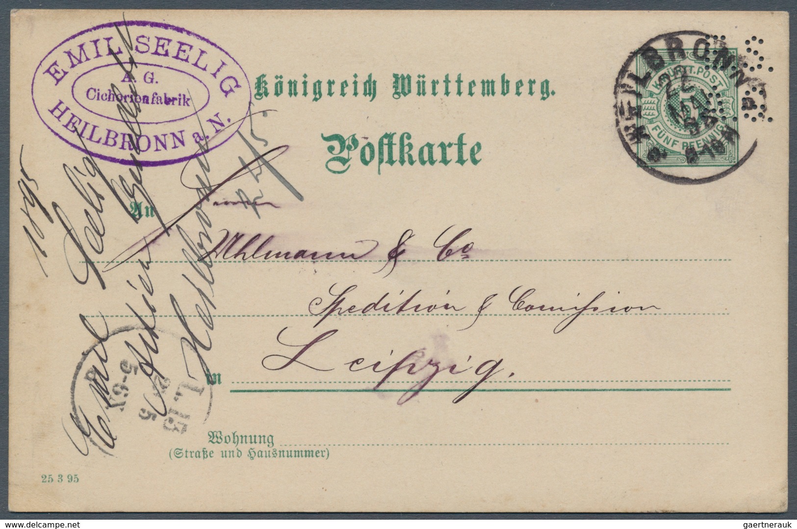 Württemberg - Ganzsachen: 1895/1901 Drei Bedarfsverwendete Ganzsachenkarten Alle Mit Unterschiedlich - Sonstige & Ohne Zuordnung