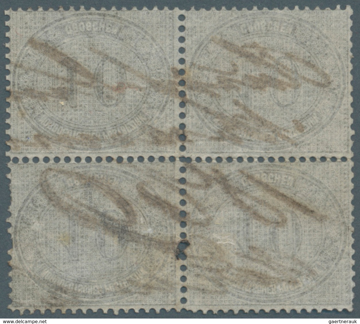 Norddeutscher Bund - Marken Und Briefe: 1869, 10 Gr. Mittelbraungrau, Viererblock Mit Korrekter Fede - Autres & Non Classés