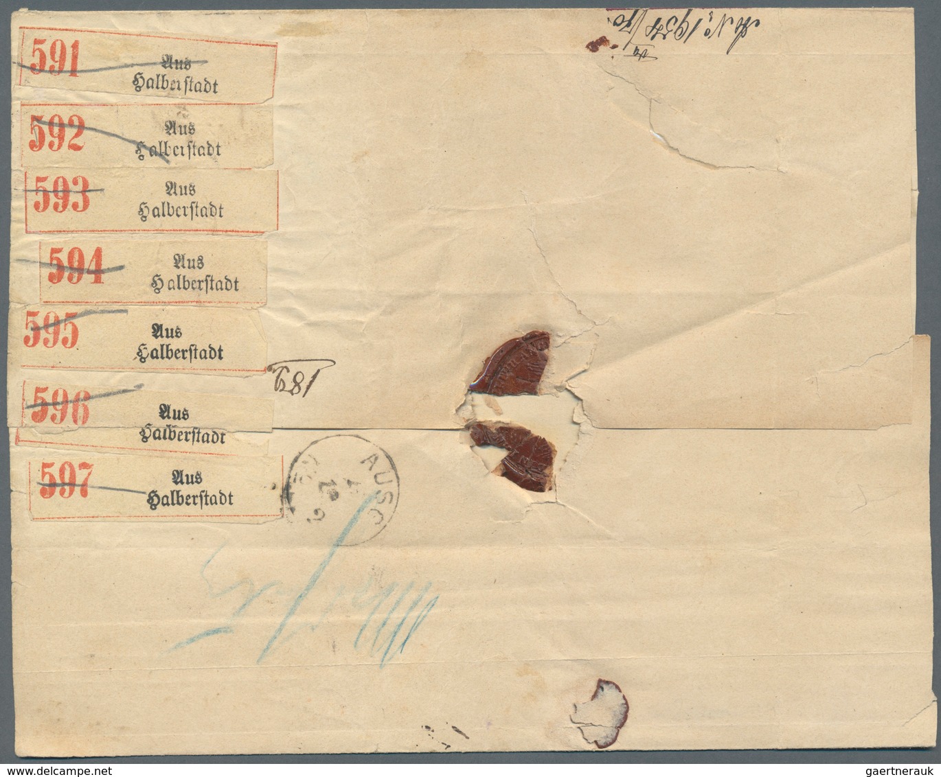 Norddeutscher Bund - Marken Und Briefe: 1870, 30 Gr. Innendienstmarke Im Senkrechten Paar, Gut Gezäh - Other & Unclassified