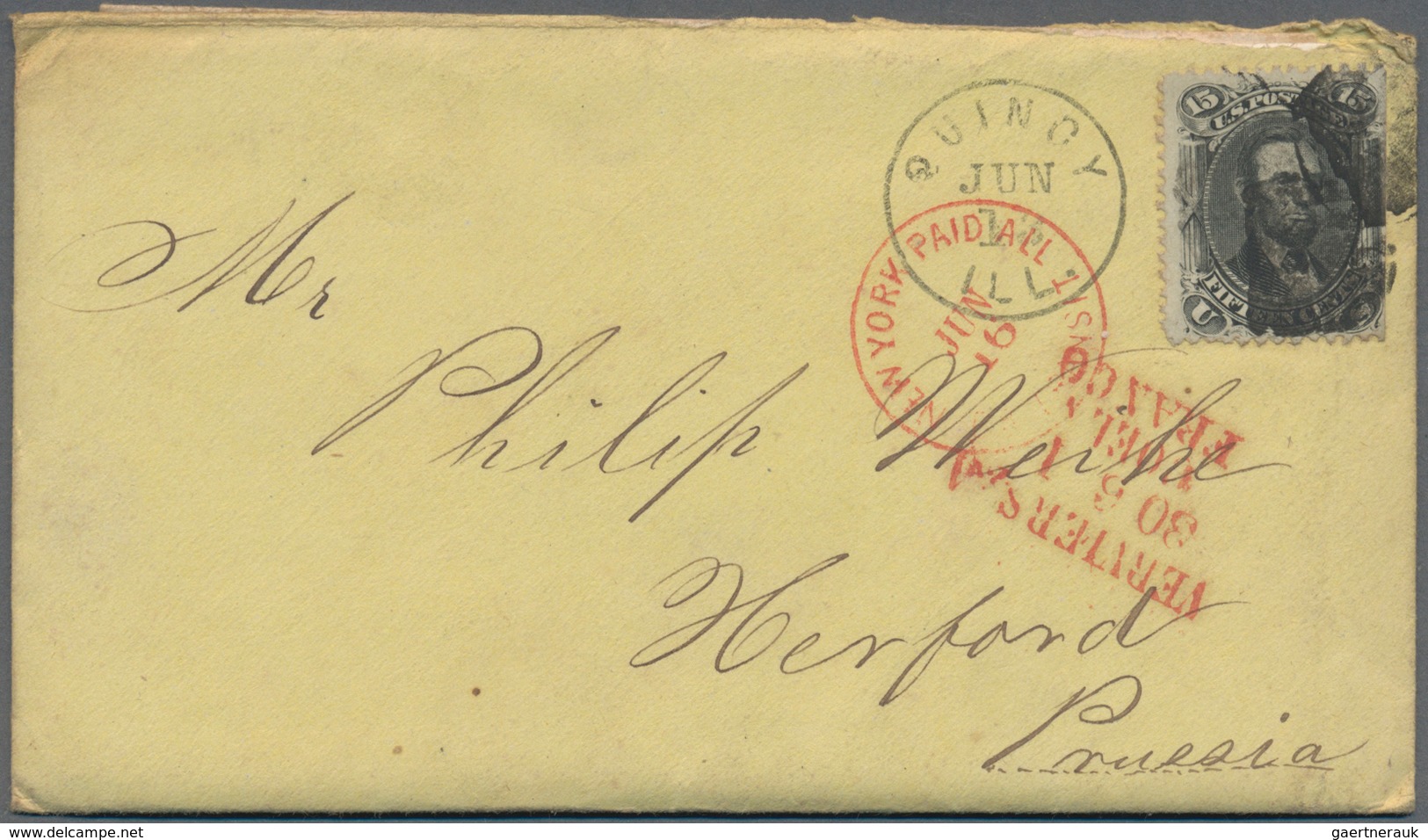 Norddeutscher Bund - Besonderheiten: 1868, VERVIERS. A. 30 6 I COELN FRANCO, Klarer, Roter L 4 Grenz - Sonstige & Ohne Zuordnung