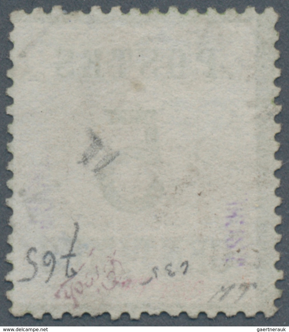Elsass-Lothringen - Marken Und Briefe: 1870, 5 C. Hellgrün, Spitzen Nach Unten, Sauber Entwertet, Ge - Autres & Non Classés