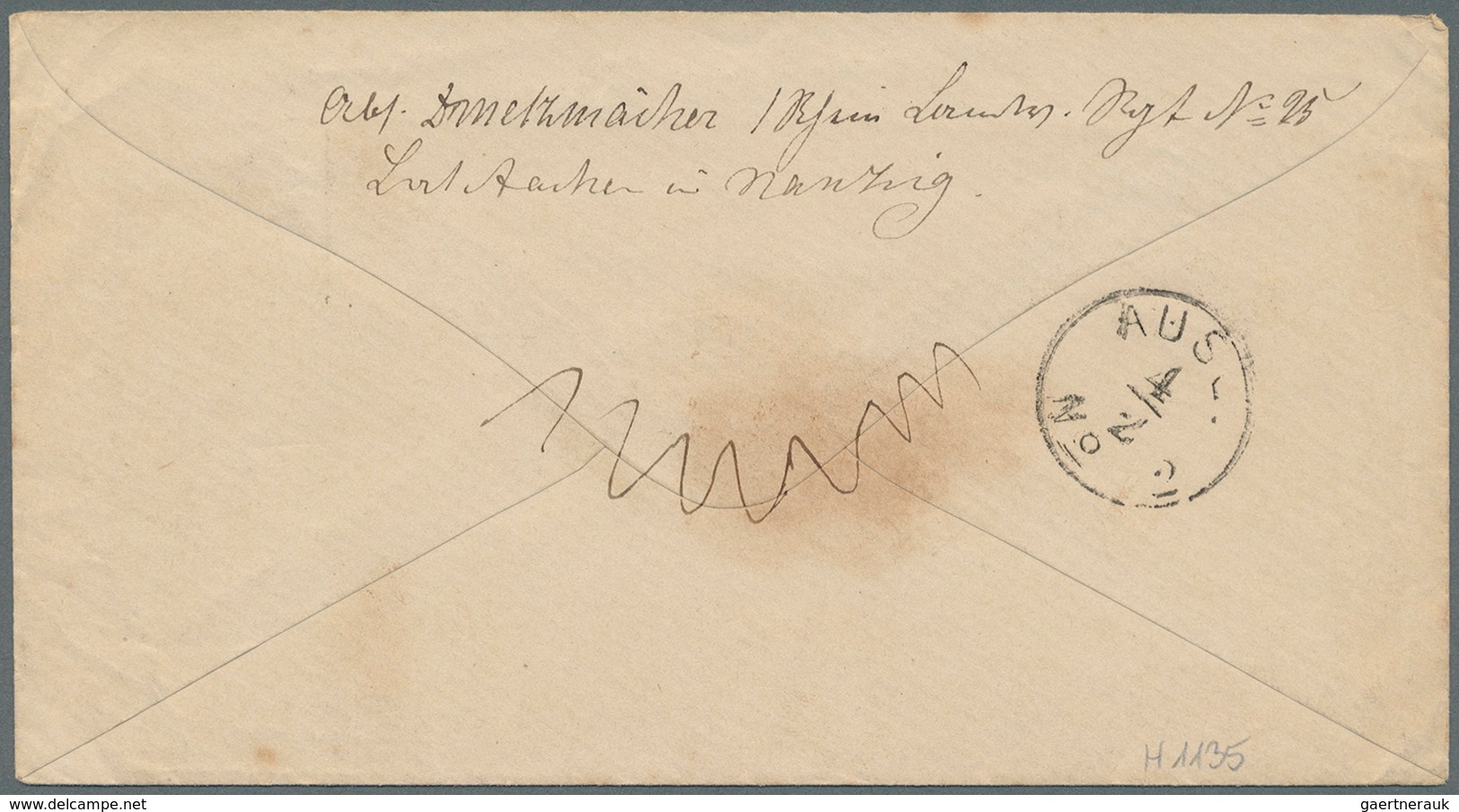 Elsass-Lothringen - Marken Und Briefe: 1871, 2. 2., "Feld-Post-Exped. Z. Disp. D. Gen. Gouv. In Loth - Sonstige & Ohne Zuordnung