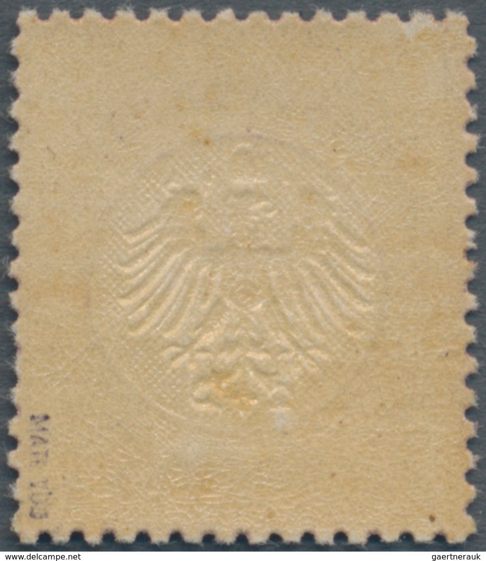 Deutsches Reich - Brustschild: 1872, ¼ Gr. Kleiner Schild Grauviolett, Ungebraucht Mit Originalgummi - Ungebraucht