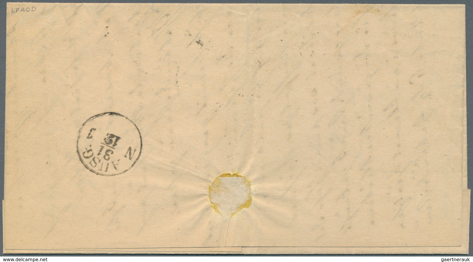 Deutsches Reich - Brustschild: 1874. 1/4 Gr. Im 3er-Streifen Und Einzelwert Auf Pra.brief Von Rhein - Unused Stamps