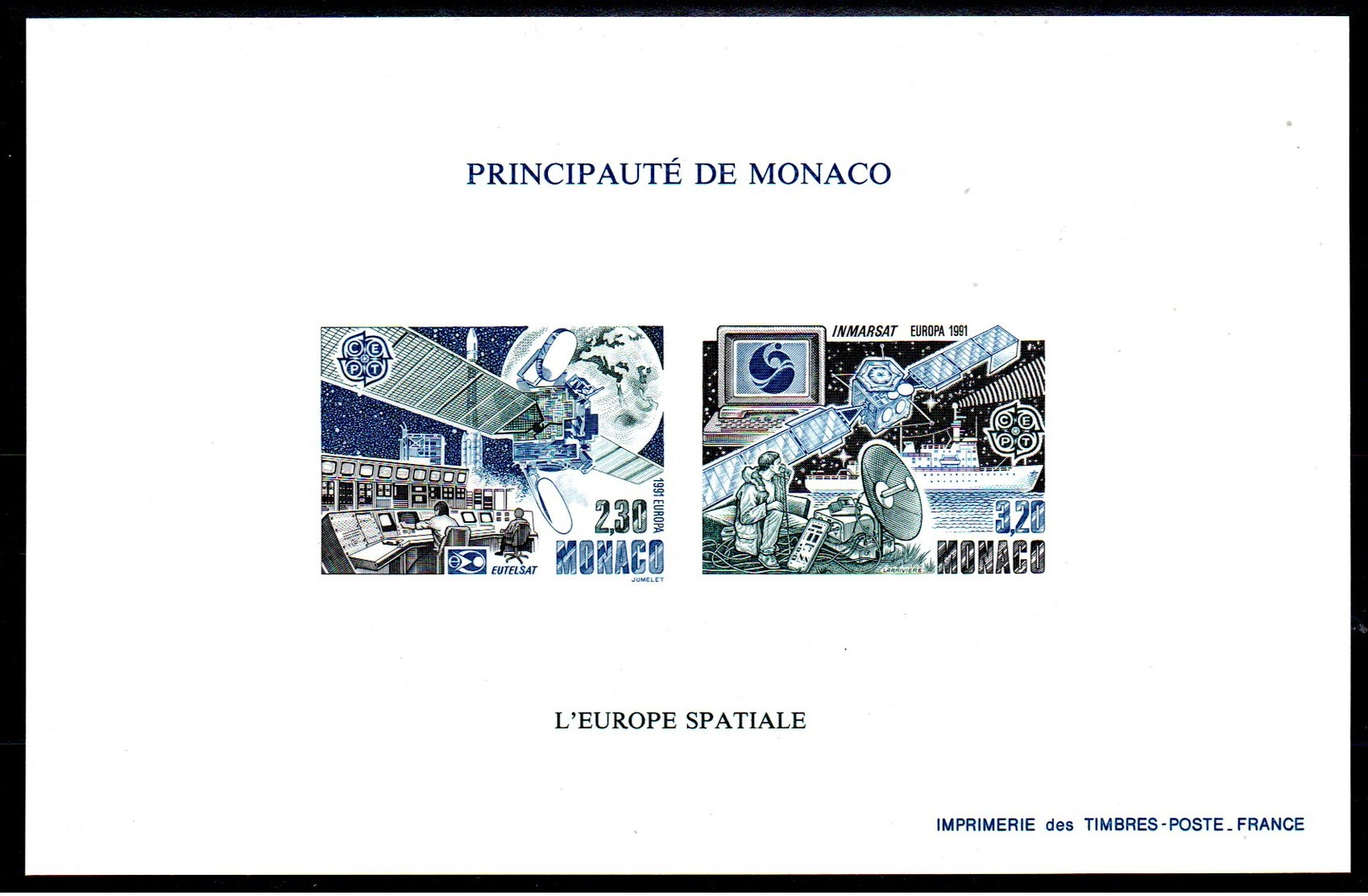 MONACO - Rare Bloc Europa 1991 ND   - Neuf ** - MNH - Cote: 270,00 - - Blocks & Sheetlets