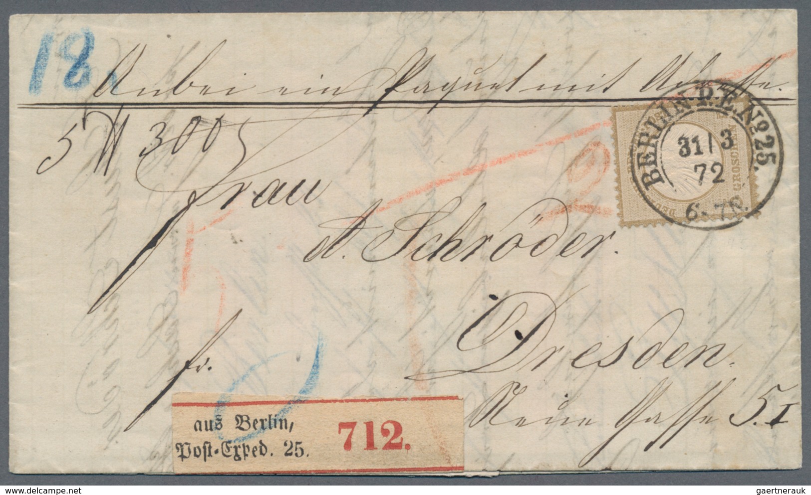 Deutsches Reich - Brustschild: 1872, 5 Gr. Kleiner Schild, Farbfrisches Exemplar In Guter Zähnung, P - Unused Stamps