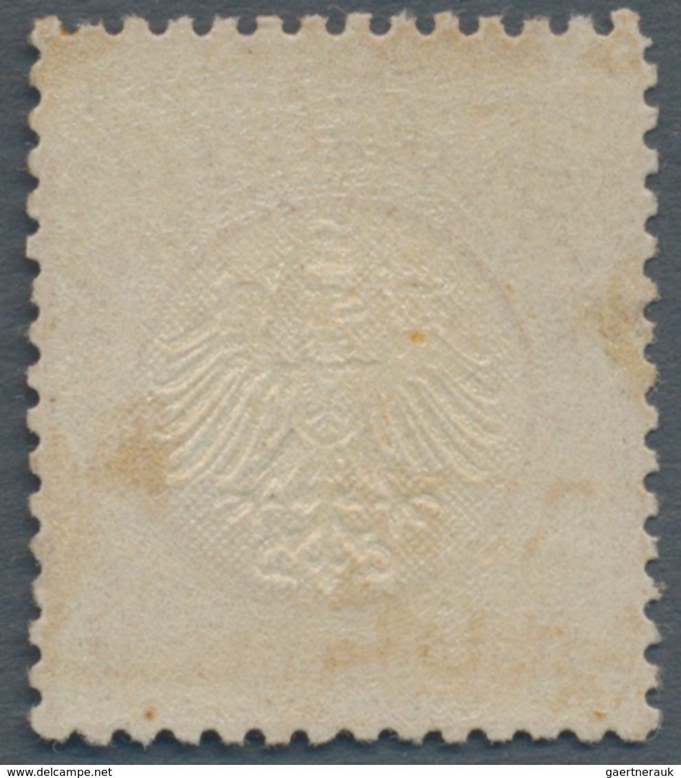 Deutsches Reich - Brustschild: 1872, ½ Gr Orange Kleiner Schild. Die Ungebrauchte Marke Mit Original - Neufs