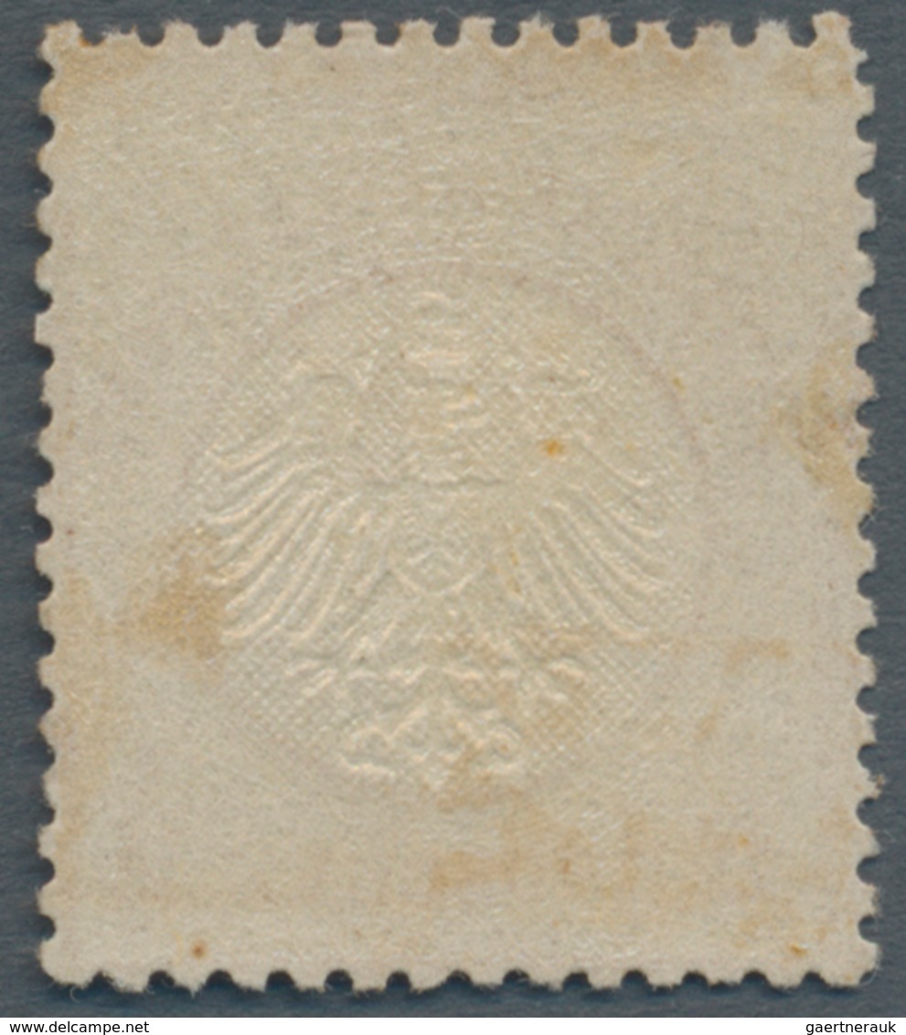 Deutsches Reich - Brustschild: 1872, ½ Gr Orange Kleiner Schild. Die Ungebrauchte Marke Mit Original - Unused Stamps