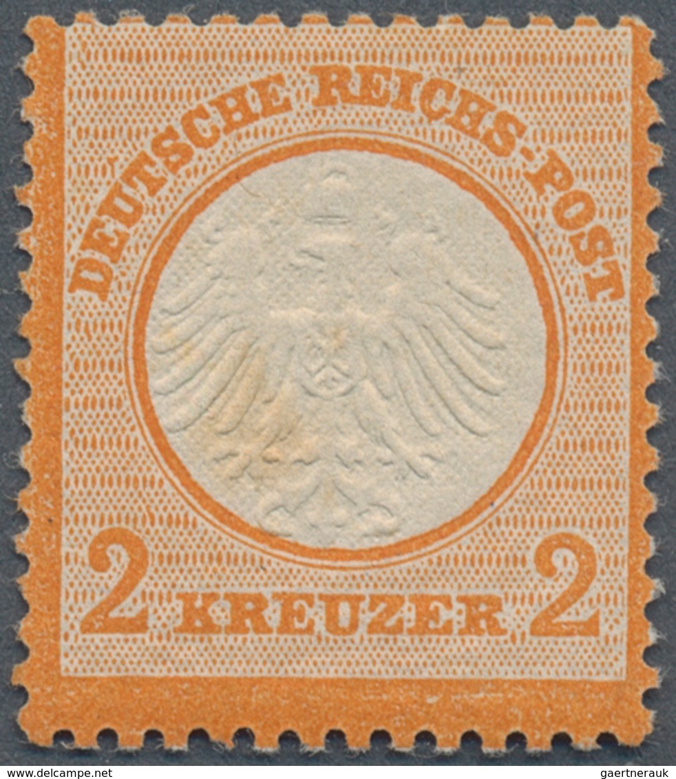Deutsches Reich - Brustschild: 1972, Kleiner Schild 2 Kr. Orange, Farbfrisches Exemplar In Guter Zäh - Ungebraucht
