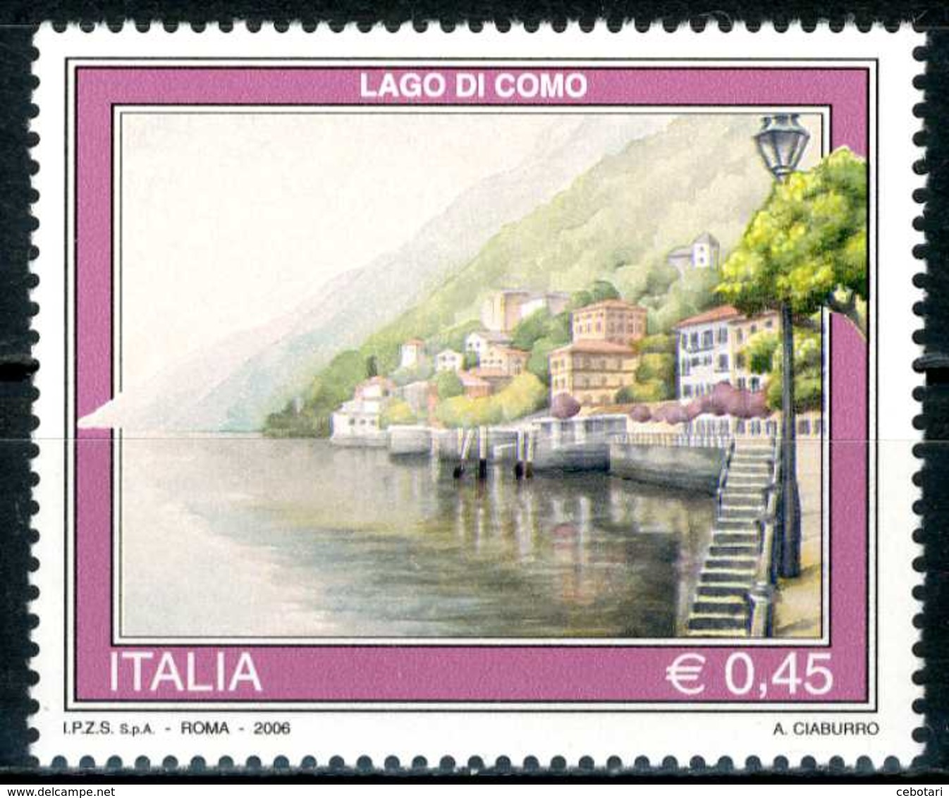 ITALIA / ITALY 2006** - Lago Di Como - 1 Val. MNH, Come Da Scansione. - Altri & Non Classificati
