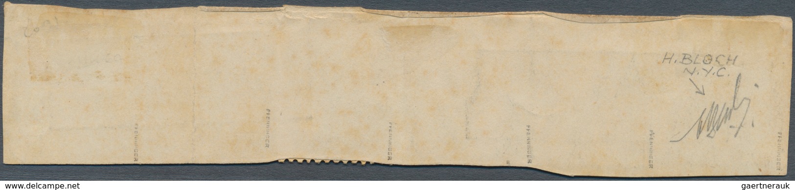 Deutsches Reich - Pfennig: 1885/1887, 3, 5, 25(2), 50(2) Pfennig 4-Farbenfrankatur-Briefstück In Waa - Briefe U. Dokumente