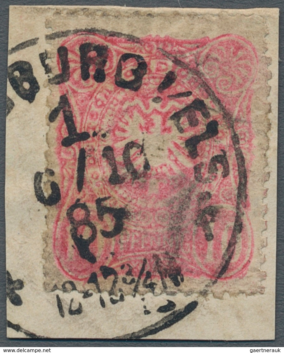 Deutsches Reich - Pfennig: 1880, 10 Pfg "Straßburger Postfälschung" Auf Bildschönem Liebhaber-Briefs - Briefe U. Dokumente